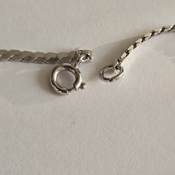 Vintage bracelet classic silver tone chain simple minimalist - Picture 5 of 7
